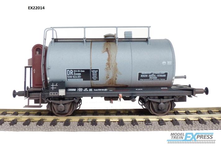 Exact-train 22014 DB 30m3 Uedinger Kesselwagen Benzin-Benzol-Vertrieb Bochum Nr.208 924 (Verschmutzt), Ep. IIIa