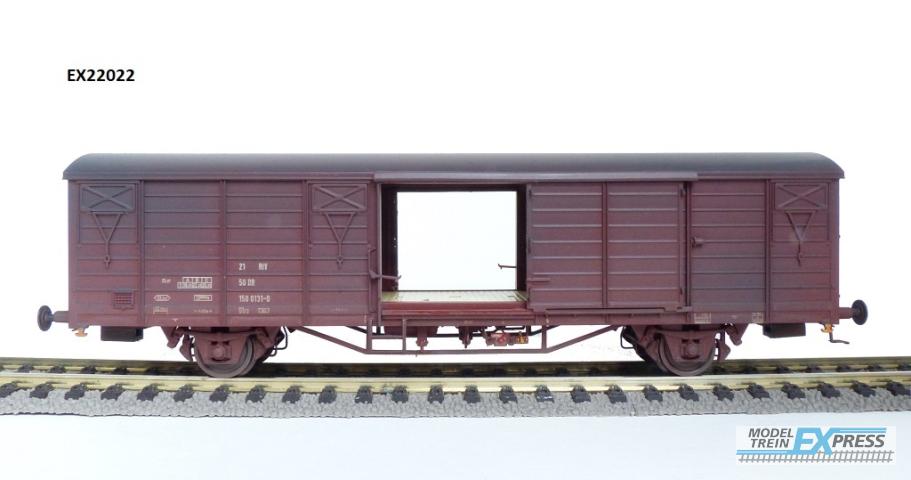 Exact-train 22022 DR Gbs 1500 Güterwagen Nr.150 0131-0 (Verschmutzt), Ep. IV