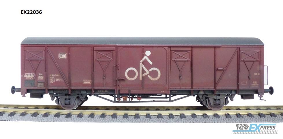 Exact-train 22036 DB GBS254 EUROP Fahrradwagen Güterwagen Nr.150 2065-1 (Verschmutzt), Ep. IV