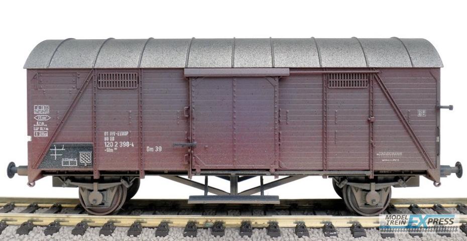 Exact-train 22071 DB Bremen gedeckter Wagen Glm (EUROP) (Verschmutzt), Ep. IV