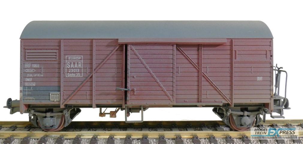 Exact-train 22081 SAAR Bremen mit Bremserbuhne Gms35 (Verschmutzt), Ep. III