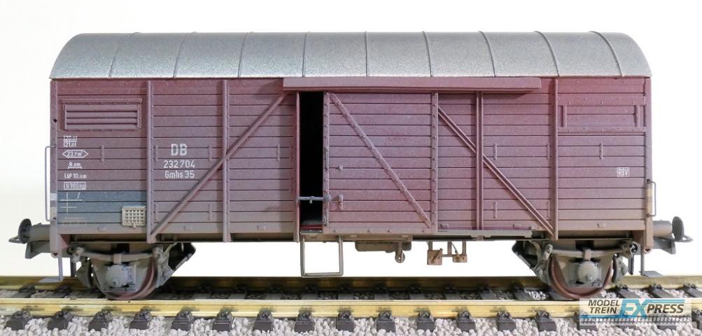 Exact-train 22082 DB Bremen gedeckter Wagen Gms35 (Verschmutzt), Ep. III