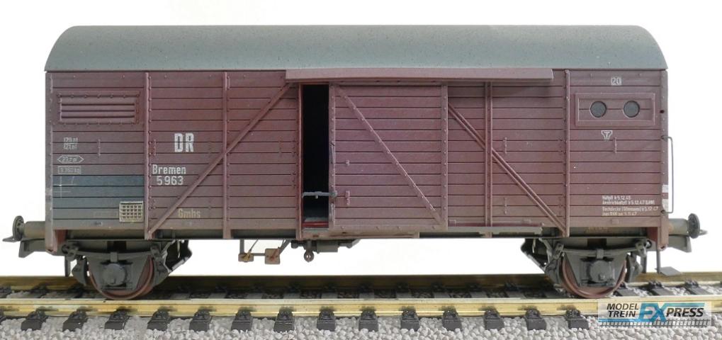 Exact-train 22086 DRB Bremen gedeckter Wagen Gms35 (Verschmutzt), Ep. II
