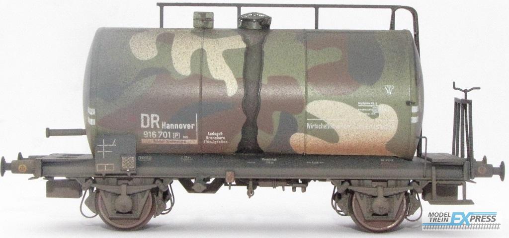 Exact-train 22088 DRB 30m3 Leichtbau Uerdinger Bauart Kesselwagen (Camouflage) (Verschmutzt), Ep. II