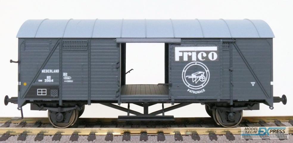 Exact-train 23406 NS CHGZ gedeckter Wagen mit Frico und Schubkarre Beschriftung, Ep. IIIa