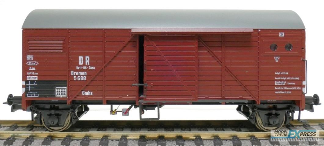 Exact-train 23640 DR Brit-US-zone Bremen Gmhs35 Güterwagen, Ep. IIIa