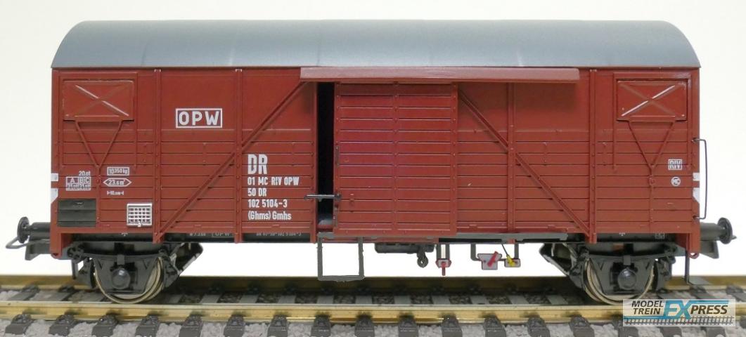 Exact-train 23645 DR Bremen OPW (Ghms) Gmhs MOD-Güterwagen (Rollenlager), Ep. IVa