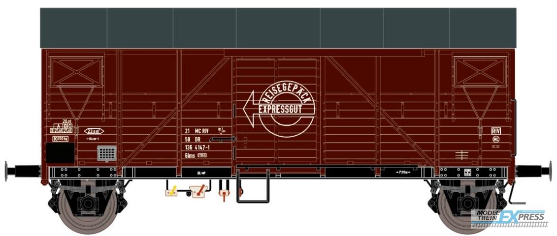 Exact-train 23646 DR Bremen Guterwagen Braun MOD-Güterwagen Expresswagen Beschriftung, Ep. IV