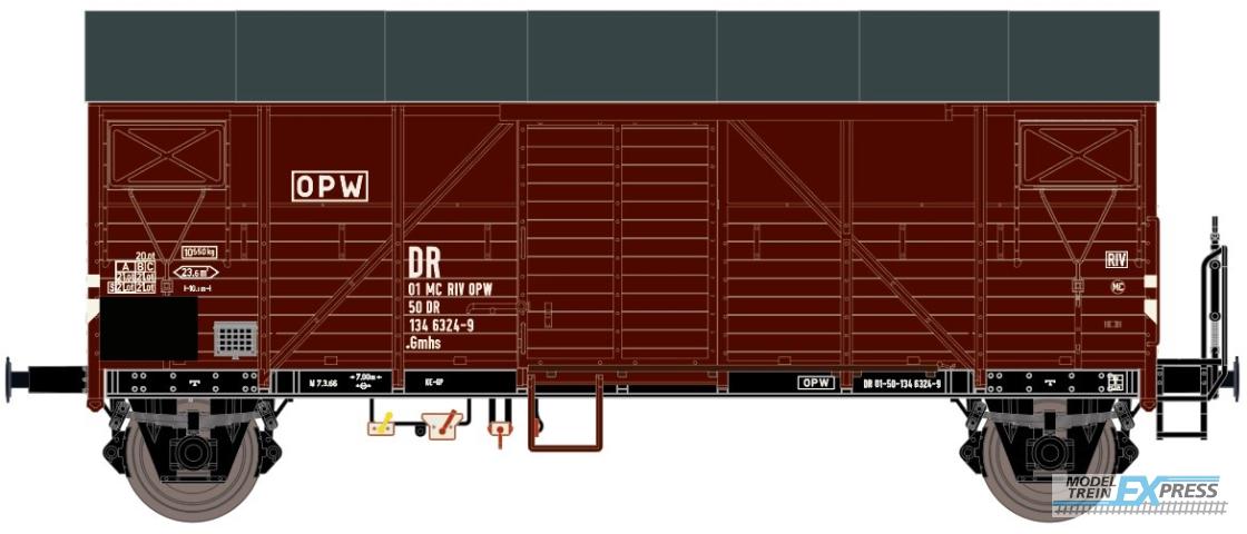 Exact-train 23656 DR Bremen OPW .Gmhs MOD-Güterwagen mit Bremserbühne (Rollenlager), Ep. IVa