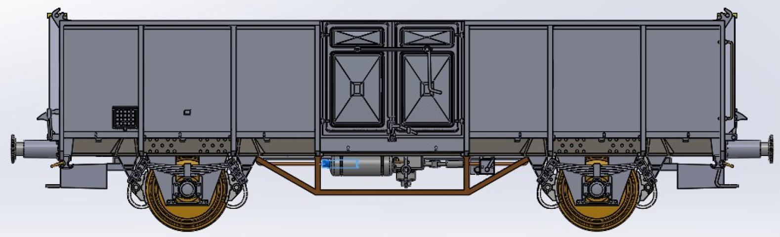 Exact-train 23949 2-er Set MAV UIC II Es. Ky mit und ohne Bremserhaus, Ep. IV