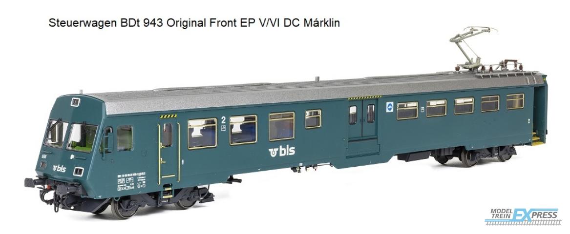 Exact-train 26022 AC Steuerwagen BDt 943 Original Front EP V/VI (Exklusiv für KML), Ep. VI
