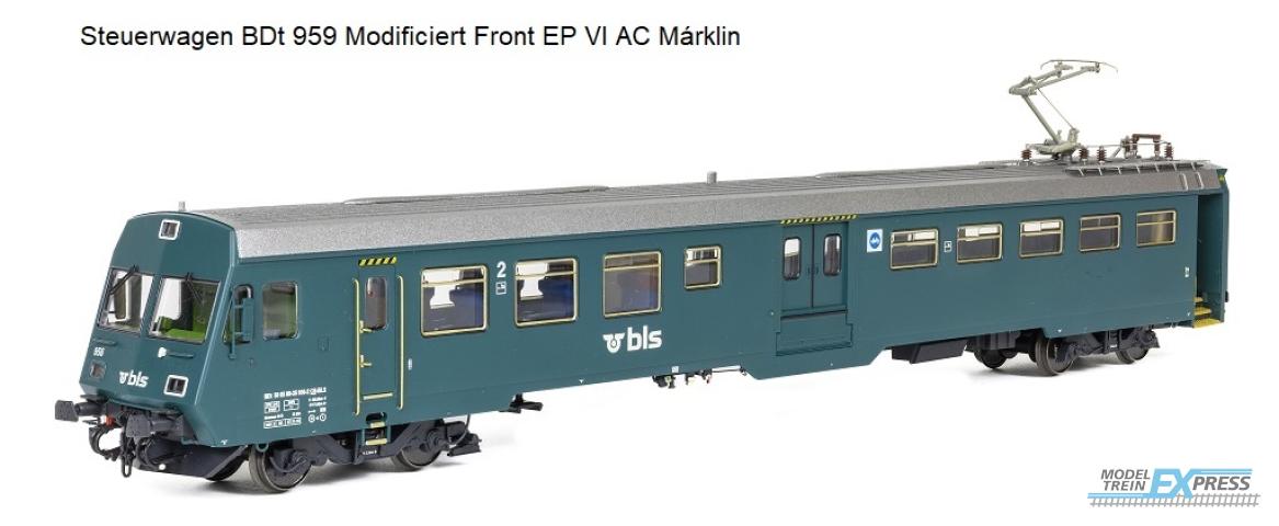 Exact-train 26024 AC Steuerwagen BDt 959 Modificiert Front EP VI (Exklusiv für KML), Ep. VI