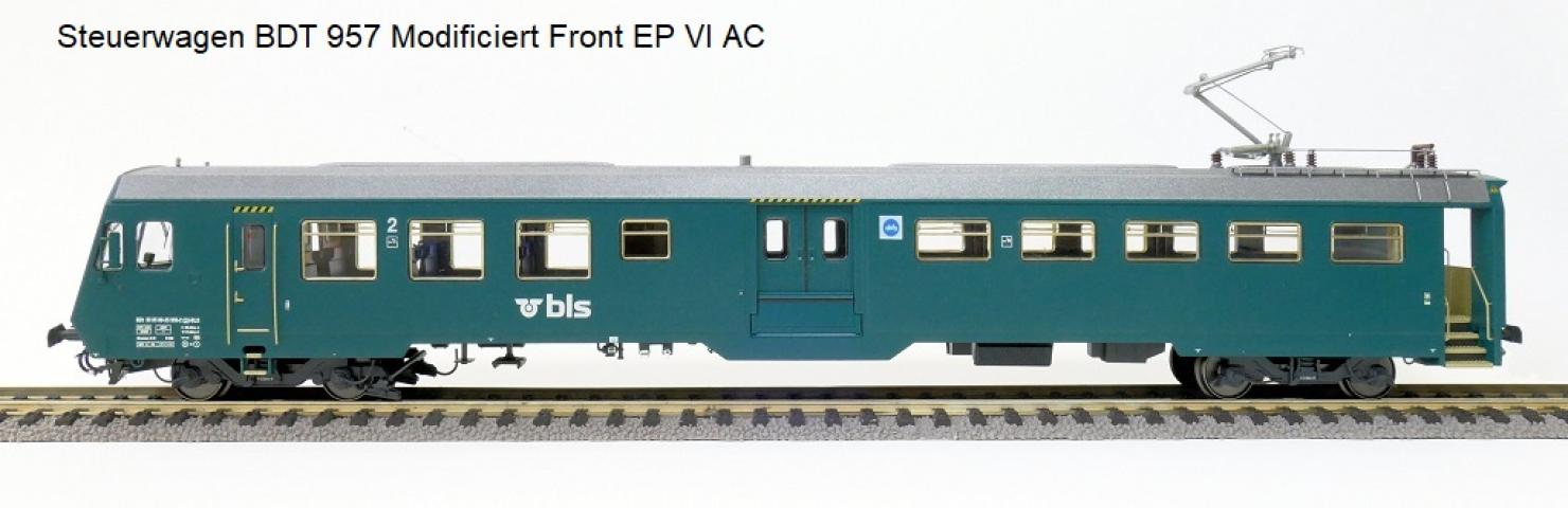 Exact-train 26025 AC Steuerwagen BDt 957 Modificiert Front Autoverladezug 2, Ep. VI