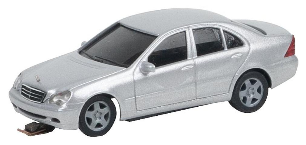 Faller 161425 1/87 MB C-KLASSE W 203, ZILVER (HERPA)