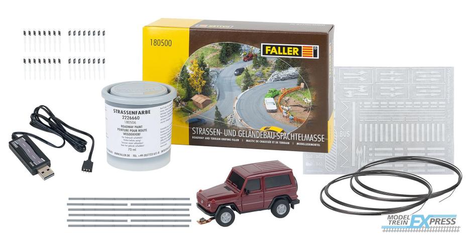 Faller 161449 1/87 AUTO SYSTEEM START-SET SUV MB G-KLASSE (HERPA) (01/25)*