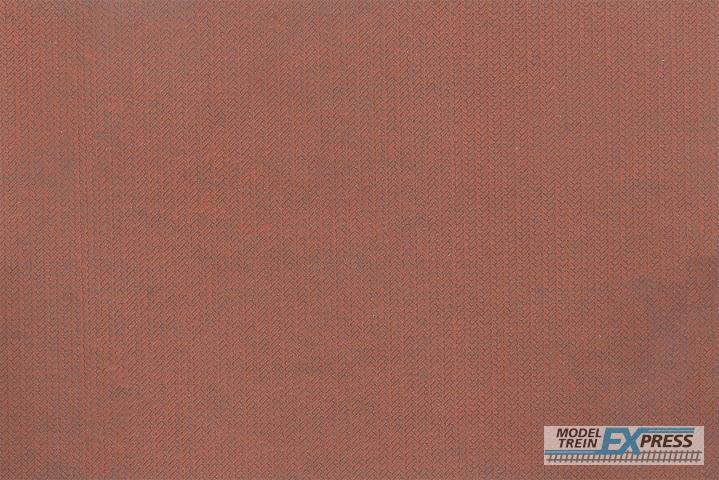 Faller 170316 1/87 PREMIUM WEGDEKFOLIE KLINKERBESTRATING, ROOD (05/25)*