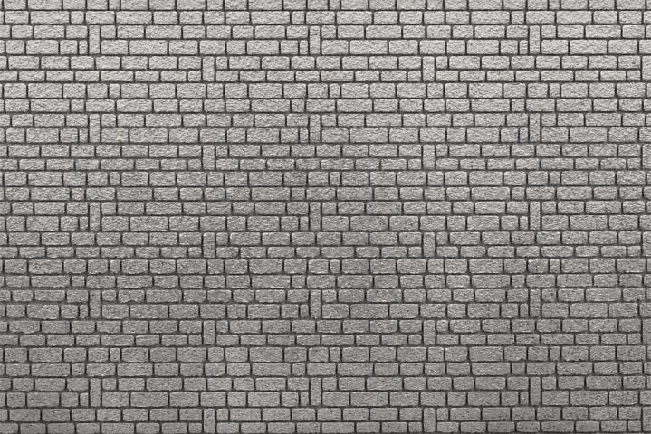 Faller 170936 1/87 DECORATIEF PANEEL, REK METSELWERK KUBUSVORMIG, GRIJS