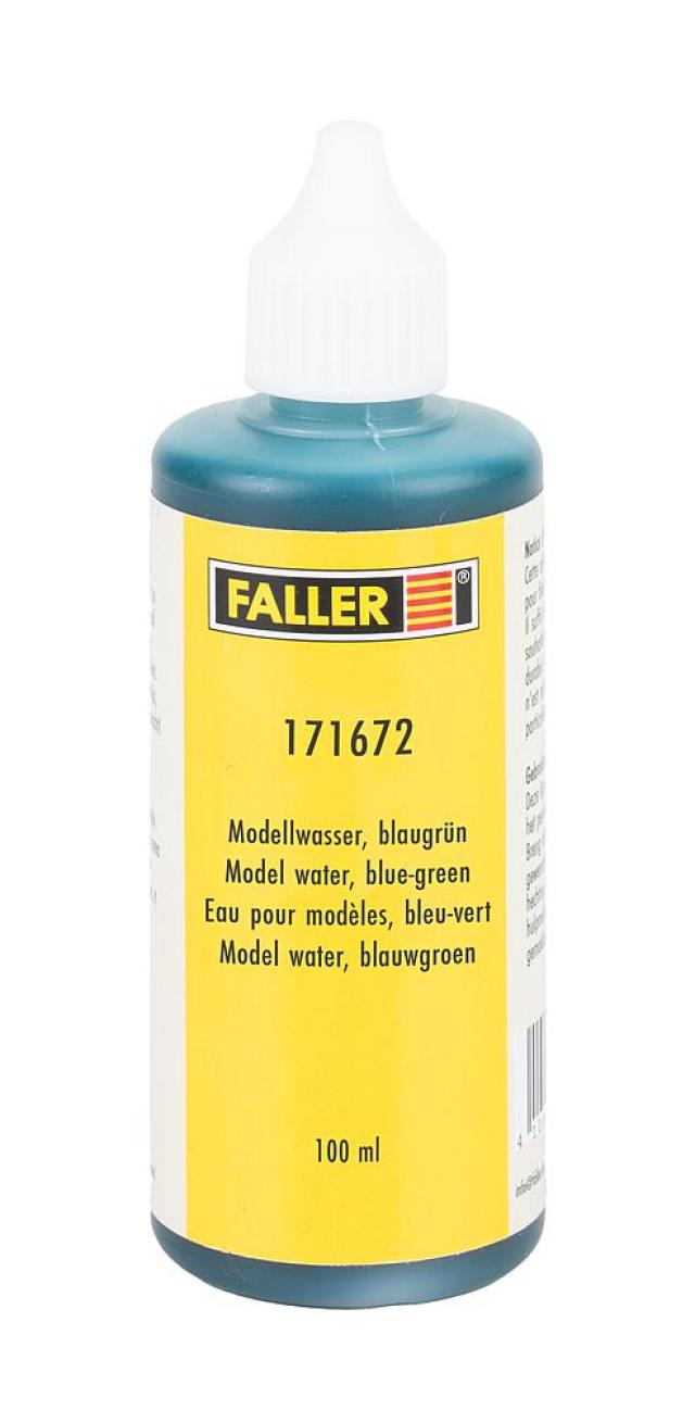 Faller 171672 1/87 MODEL WATER, BLAUWGROEN, 100 ML