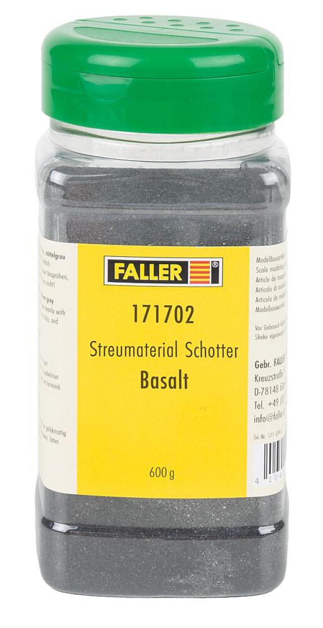 Faller 171702 1/87 STROOIMATERIAAL GRIND, BASALT, 600 G
