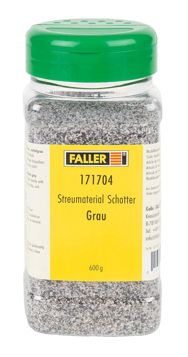 Faller 171704 1/87 STROOIMATERIAAL GRIND, GRIJS, 600 G