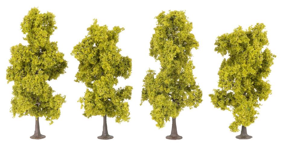 Faller 181579 4 LAUBBÄUME, HELLGRÜN