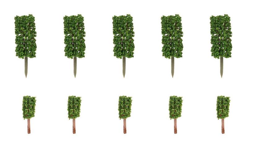 Faller 181592 1/87 10 VOORTUINBOMEN, THUJA, ZUILVORMIG