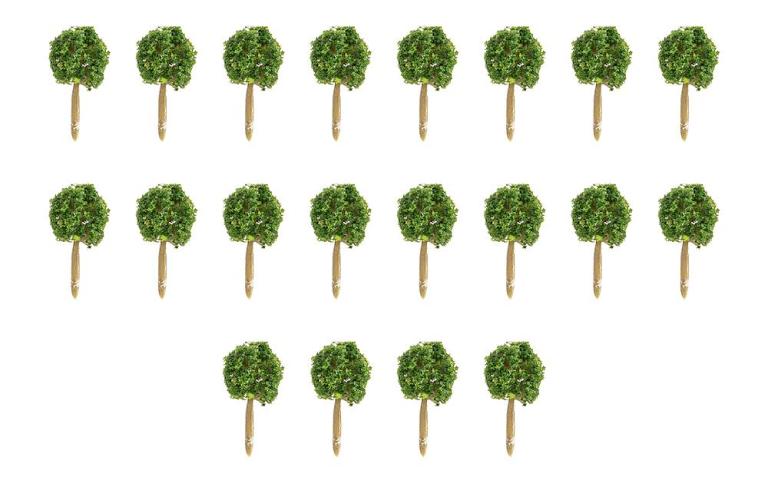 Faller 181593 1/87 20 VOORTUINBOMEN, BUXUS, ROND