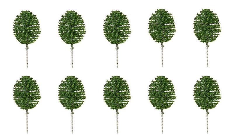 Faller 181594 1/87 10 VOORTUINBOMEN, THUJA, ROND