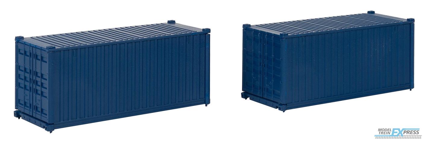 Faller 182054 1/87 20' CONTAINER BLAUW 2 ST. (3/24) *