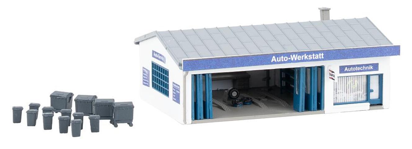 Faller 222270 1/160 AUTOWERKPLAATS MET ACCESSOIRES