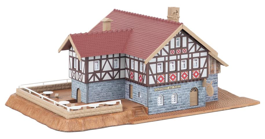 Faller 232138 1/160 GASTHAUS ZUR POST MIT BIERGARTEN