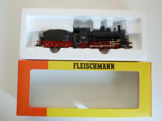 Fleischmann gebruikt materiaal 4124 DB stoomlok BR 53, in goede staat, in doos