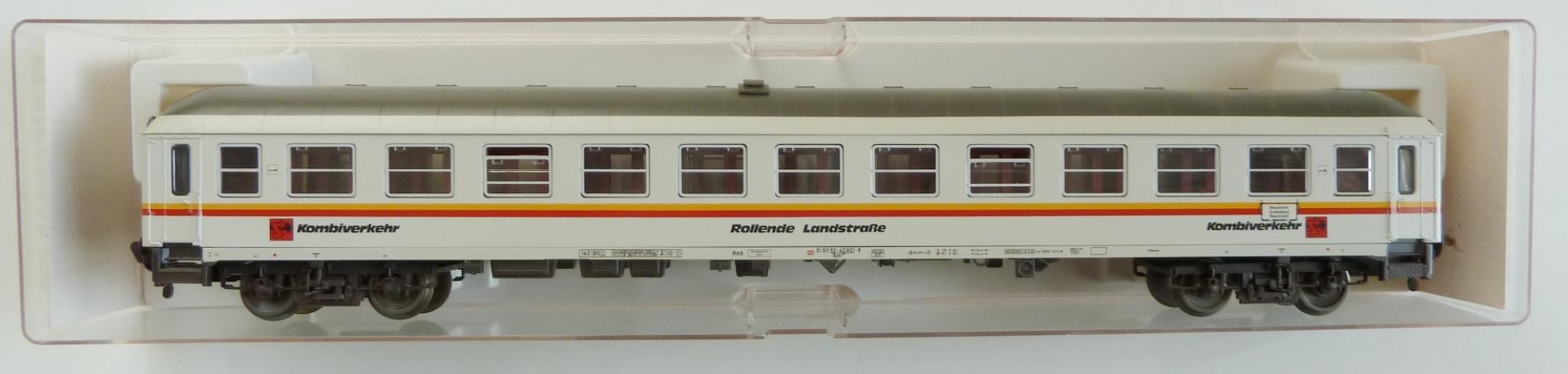 Fleischmann gebruikt materiaal 5119 Personenwagen Liegewagen Rollende Landstraße DBin goede staat in doos