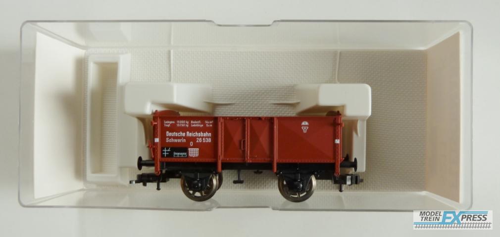 Fleischmann gebruikt materiaal 5211 Offener Güterwagen der Bauart O Schwerin der DRG nieuw in doos K