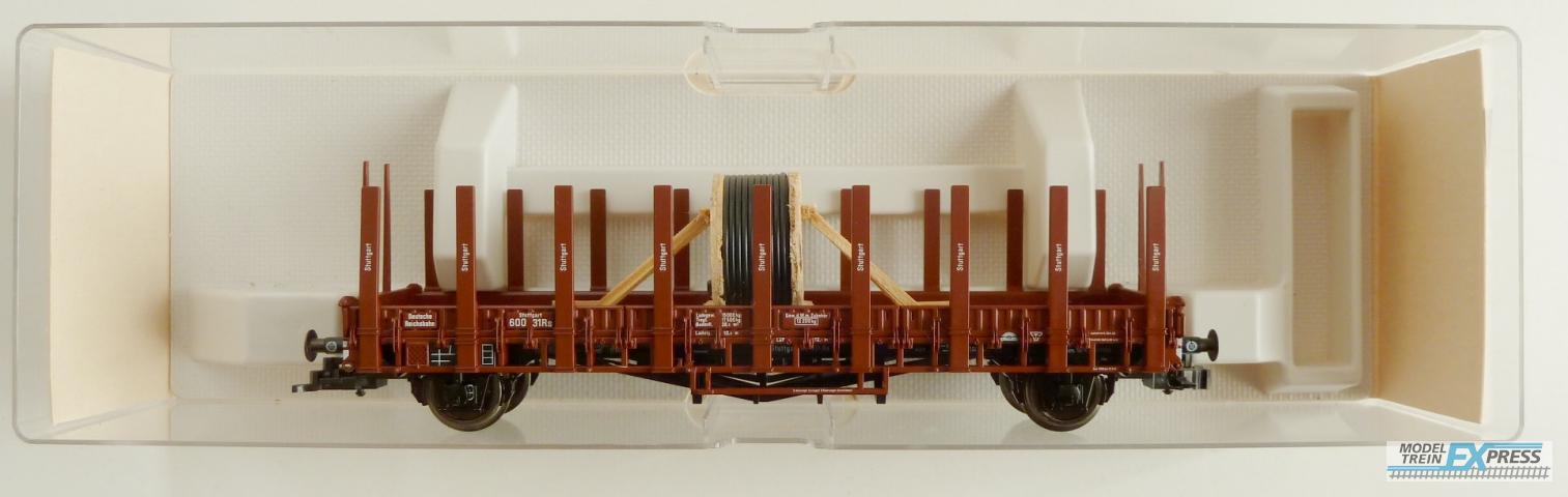 Fleischmann gebruikt materiaal 5226 Rongenwagen met lading Stuttgart 600 31 DRG nieuw in doos K