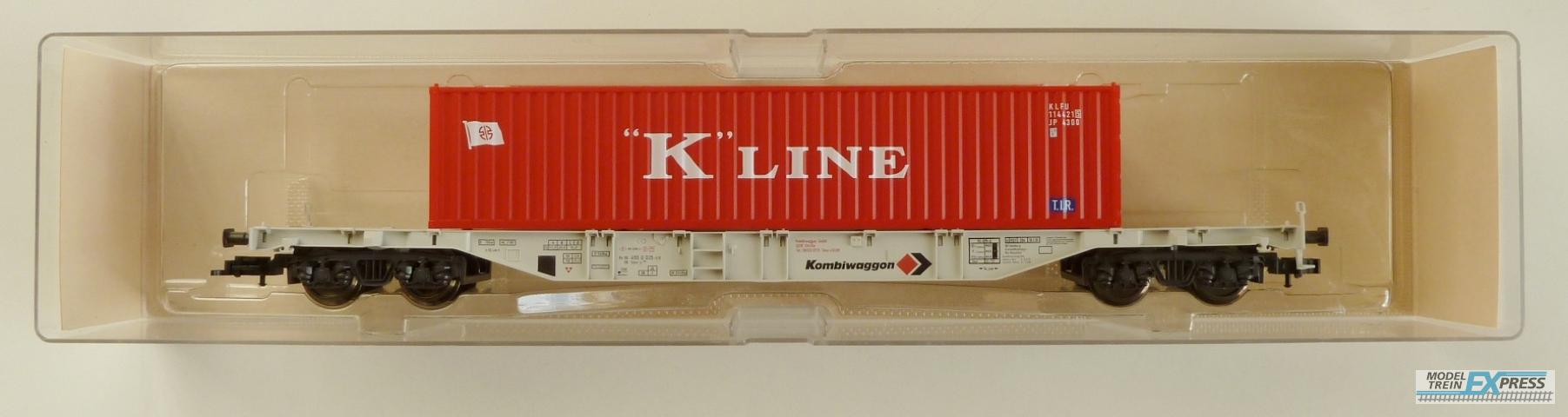 Fleischmann gebruikt materiaal 5247 Container Carriage "K Line" nieuw in doos K