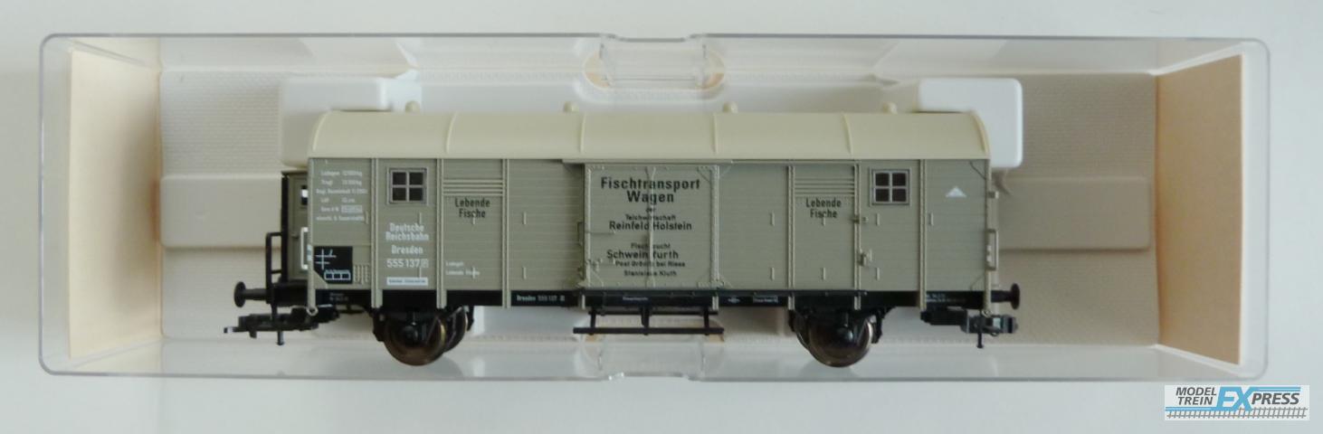 Fleischmann gebruikt materiaal 5307 DRG Fischtransportwagen Dresden Ep.2 nieuw in doos K