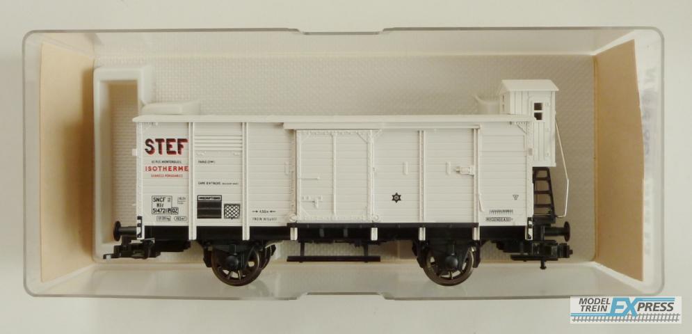 Fleischmann gebruikt materiaal 5365FA Koelwagen met remmershuisje STEF exclusief Frankrijk nieuw in doos K