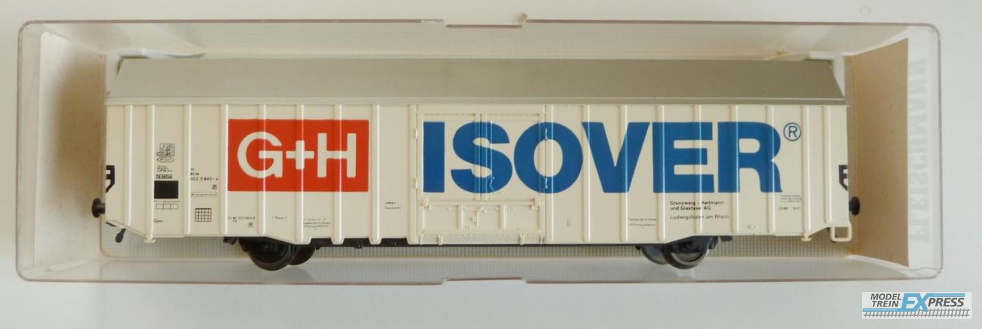 Fleischmann gebruikt materiaal 5378 Gesloten goederenwagon 'G+H Isover nieuw in doos