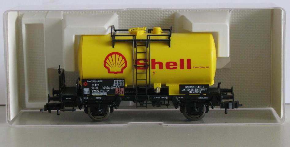 Fleischmann gebruikt materiaal 5411 DB 2-assige ketelwagen "Shell", in goede staat, in doos