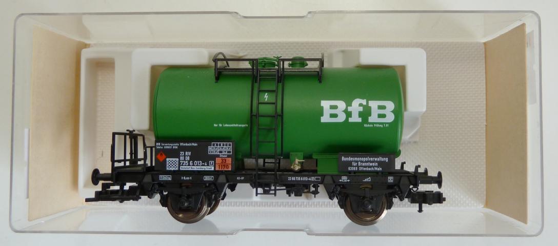 Fleischmann gebruikt materiaal 5419 DB 2-assige ketelwagen "BfB", in goede staat, in doos