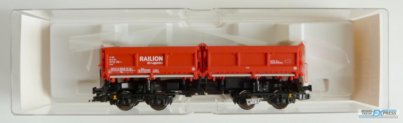 Fleischmann gebruikt materiaal 553101 Fleischmann MULDENKIPPWAGEN RAILION nieuw in doos kk