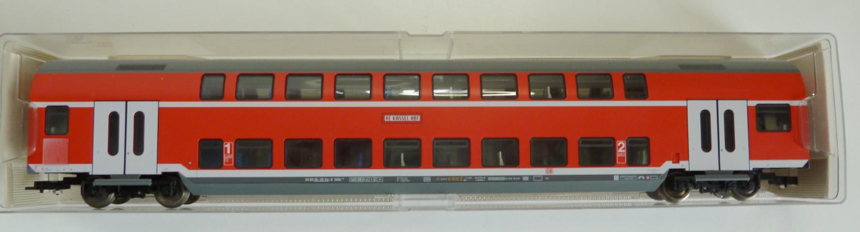 Fleischmann gebruikt materiaal 5625 DB-AG dubbekdeksrijtuig 1e/2e klasse (1:93,5), in goede staat, in doos
