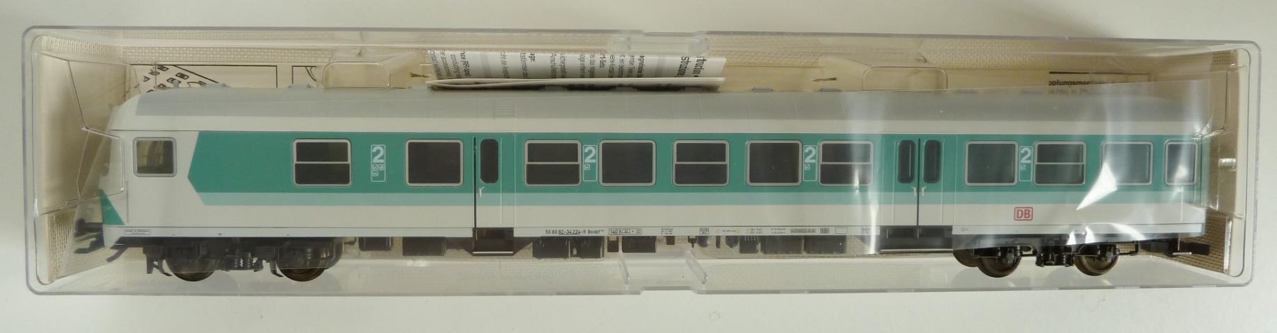 Fleischmann gebruikt materiaal 5643 Nahverkehrs-Steuerwagen - 2. Kl. - Fahrrad - DB z.g.a.n in doos