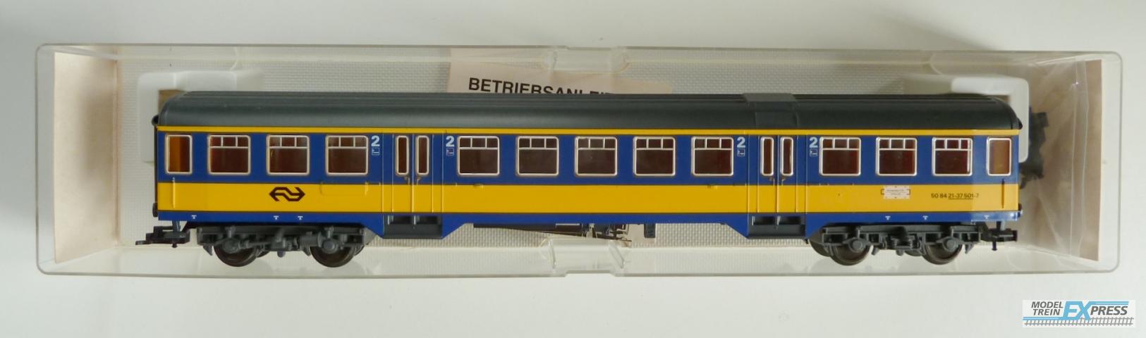 Fleischmann gebruikt materiaal 5656 Fleischmann NS Personenrijtuig plan W 2klnieuwstaat in doos