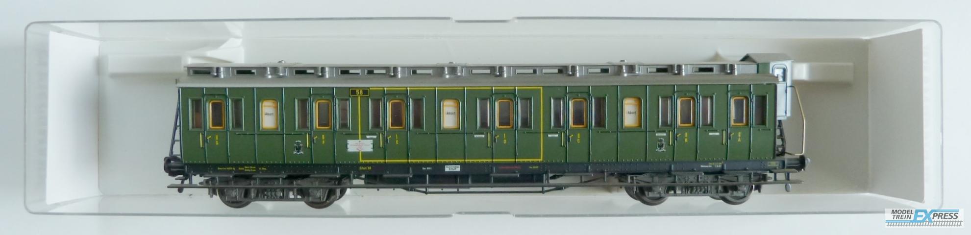 Fleischmann gebruikt materiaal 5801 Fleischmann Couperijtuig KPEV 1/2e klasse z.g.a.n. in doos