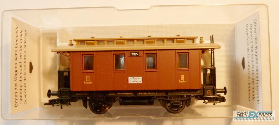Fleischmann gebruikt materiaal 5820 Fleischmann 5820 Wurt 3kl rijtuig ( in doos )