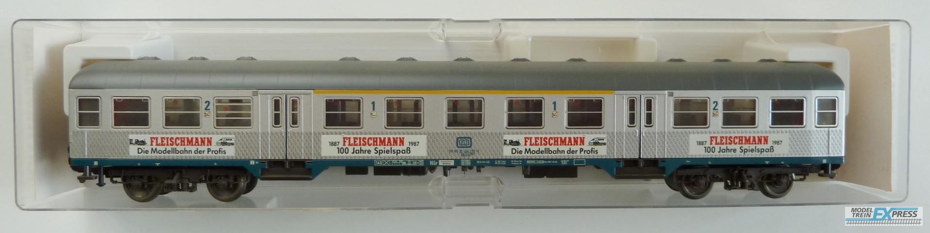 Fleischmann gebruikt materiaal 5899 DB mit Fleischmann Werbung Jubiläumswagen z.g.a.n in doos