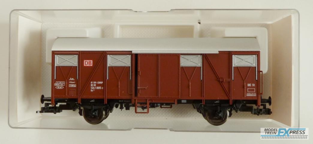 Fleischmann gebruikt materiaal 845314 Gesloten goederenwagen nieuwe DB logo nieuw in doos K