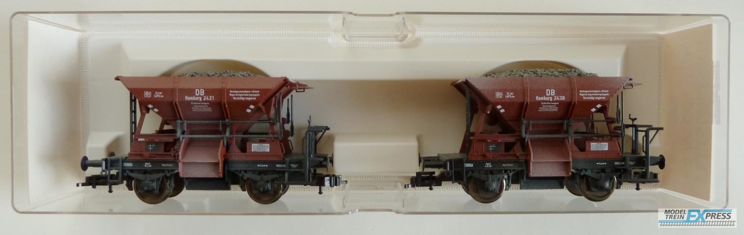 Fleischmann gebruikt materiaal 845506 Talbot Schotterwagen-Set mit Ladegut Schotter nieuw in doos K